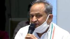 Rajasthan chief minister Ashok Gehlot on Saturday blamed the BJP for trying to topple his government.(ANI file photo) Rajasthan chief minister Ashok Gehlot on Saturday blamed the BJP for trying to topple his government.(ANI file photo)