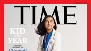 This undated photo provided by Time Magazine shows the cover of its December 14, 2020, issue, featuring a 15-year-old Colorado high school student and young scientist who has been named the magazine's first-ever "Kid of the Year."(AP Photo) This undated photo provided by Time Magazine shows the cover of its December 14, 2020, issue, featuring a 15-year-old Colorado high school student and young scientist who has been named the magazine's first-ever "Kid of the Year."(AP Photo)