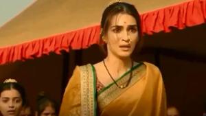 Kriti Sanon in a still from Panipat. Kriti Sanon in a still from Panipat.