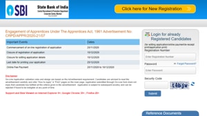 SBI Apprentice Recruitment 2020.(Screengrab) SBI Apprentice Recruitment 2020.(Screengrab)