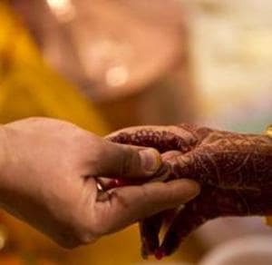 The woman’s father said in his FIR that a Muslim man, posing as a Hindu, married his daughter.(Getty Images) The woman’s father said in his FIR that a Muslim man, posing as a Hindu, married his daughter.(Getty Images)
