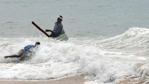Parts of Thoothukudi witnessed waterlogging following rainfall in the city in the wake of Cyclone Burevi.(PTI) Parts of Thoothukudi witnessed waterlogging following rainfall in the city in the wake of Cyclone Burevi.(PTI)