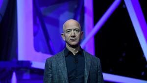 Founder, Chairman, CEO and President of Amazon Jeff Bezos at the launch of space company Blue Origin's space exploration lunar lander rocket called Blue Moon during an unveiling event in Washington, US on May 9, 2019.(Reuters File Photo) Founder, Chairman, CEO and President of Amazon Jeff Bezos at the launch of space company Blue Origin's space exploration lunar lander rocket called Blue Moon during an unveiling event in Washington, US on May 9, 2019.(Reuters File Photo)