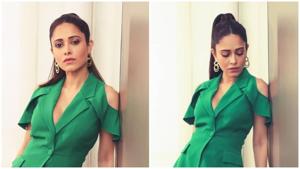 Nushrratt Bharuccha in <span class='webrupee'>₹</span>14k outfit gives a sexy twist to power suits(Instagram/nushrrattbharuccha) Nushrratt Bharuccha in <span class='webrupee'>₹</span>14k outfit gives a sexy twist to power suits(Instagram/nushrrattbharuccha)
