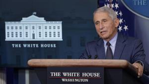 Dr. Anthony Fauci, director of the National Institute of Allergy and Infectious Diseases, speaks during a briefing with the coronavirus task force at the White House in Washington, Thursday, Nov. 19, 2020. (AP Photo/Susan Walsh) Dr. Anthony Fauci, director of the National Institute of Allergy and Infectious Diseases, speaks during a briefing with the coronavirus task force at the White House in Washington, Thursday, Nov. 19, 2020. (AP Photo/Susan Walsh)