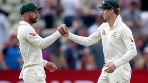 File photo of Australia's Matthew Wade (L) and Steve Smith (R)(Getty Images) File photo of Australia's Matthew Wade (L) and Steve Smith (R)(Getty Images)