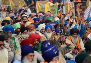 Farmer groups have called for a nationwide shutdown on Tuesday to protest against three recently enacted agriculture-related legislations.(Hindustan Times) Farmer groups have called for a nationwide shutdown on Tuesday to protest against three recently enacted agriculture-related legislations.(Hindustan Times)