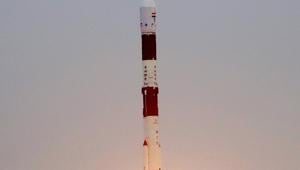 Sriharikota: Polar Satellite Launch Vehicle (PSLV-C49) carrying all weather Earth Imaging Satellite EOS-01 and nine other foreign satellites launches from Satish Dhawan Space Centre in Sriharikota, Andhra Pradesh, Saturday, Nov. 7, 2020. (PTI Photo)(PTI07-11-2020_000143A) Sriharikota: Polar Satellite Launch Vehicle (PSLV-C49) carrying all weather Earth Imaging Satellite EOS-01 and nine other foreign satellites launches from Satish Dhawan Space Centre in Sriharikota, Andhra Pradesh, Saturday, Nov. 7, 2020. (PTI Photo)(PTI07-11-2020_000143A)
