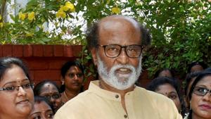 Rajinikanth addressing the media outside his Poes Garden residence in Chennai.(PTI File Photo) Rajinikanth addressing the media outside his Poes Garden residence in Chennai.(PTI File Photo)