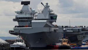 HMS Queen Elizabeth. The 65,000-tonne HMS Queen Elizabeth, which can carry up to 40 aircraft, was commissioned in late 2017 but next year’s deployment will mark its maiden voyage in international waters.(Reuters) HMS Queen Elizabeth. The 65,000-tonne HMS Queen Elizabeth, which can carry up to 40 aircraft, was commissioned in late 2017 but next year’s deployment will mark its maiden voyage in international waters.(Reuters)