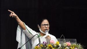 West Bengal chief minister Mamata Banerjee speaks during the inauguration of the newly-built Majerhat bridge in Kolkata, on December 3.(PTI File Photo)
