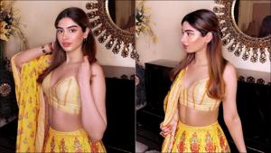 Khushi Kapoor looks sizzling in a lehenga-choli set by Anita Dongre(Instagram/anitadongre) Khushi Kapoor looks sizzling in a lehenga-choli set by Anita Dongre(Instagram/anitadongre)