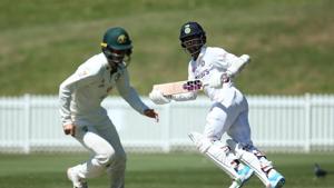 Indian wicketkeeper-batsman Wriddhiman Saha playing a shot at India A vs Australia A practice match(BCCI/Twitter) Indian wicketkeeper-batsman Wriddhiman Saha playing a shot at India A vs Australia A practice match(BCCI/Twitter)