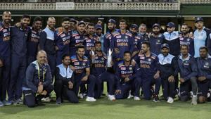 India win the three-match T20I series against Australia 2-1 (AP) India win the three-match T20I series against Australia 2-1 (AP)