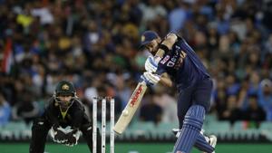 India's captain Virat Kohli, right, plays a shot during the third T20 international cricket match between Australia and India at the Sydney Cricket Ground in Sydney, Australia, Tuesday, Dec. 8, 2020. (AP Photo/Rick Rycroft)(AP) India's captain Virat Kohli, right, plays a shot during the third T20 international cricket match between Australia and India at the Sydney Cricket Ground in Sydney, Australia, Tuesday, Dec. 8, 2020. (AP Photo/Rick Rycroft)(AP)