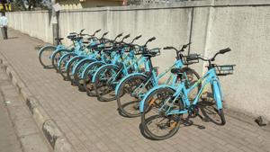 Cycles parked at Kharadi in Pune, India, on Monday, December 7, 2020.(Shankar Narayan/HT PHOTO) Cycles parked at Kharadi in Pune, India, on Monday, December 7, 2020.(Shankar Narayan/HT PHOTO)