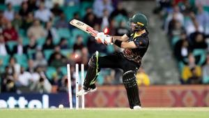 Glenn Maxwell is bowled.(Getty Images) Glenn Maxwell is bowled.(Getty Images)