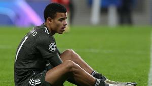 Manchester United’s Mason Greenwood reacts(Getty Images) Manchester United’s Mason Greenwood reacts(Getty Images)