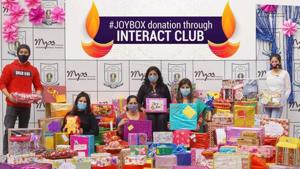 The students participated in the donation drive with all enthusiasm The students participated in the donation drive with all enthusiasm