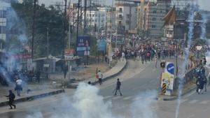 An autopsy was performed on Monday night on the man, Ullen Roy, who died in the clash between BJP activists and the police in north Bengal’s Siliguri earlier in the day.(AFP Photo) An autopsy was performed on Monday night on the man, Ullen Roy, who died in the clash between BJP activists and the police in north Bengal’s Siliguri earlier in the day.(AFP Photo)