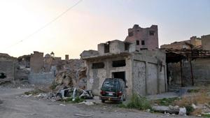 The UN has estimated that over 8,000 Mosul homes were destroyed in intense airstrikes to root out IS.(AP) The UN has estimated that over 8,000 Mosul homes were destroyed in intense airstrikes to root out IS.(AP)