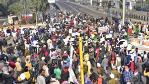 The farmers are protesting against the three new farm bills passed by the Parliament in September.(Gurpreet Singh/Hindustan Times) The farmers are protesting against the three new farm bills passed by the Parliament in September.(Gurpreet Singh/Hindustan Times)