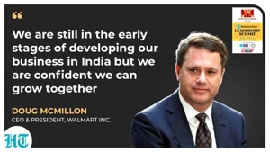 Doug McMillon, CEO and president, Walmart Inc.(HT Photo) Doug McMillon, CEO and president, Walmart Inc.(HT Photo)