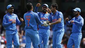 The Indian cricket team during the 2017 Champions Trophy in England.(Getty Images) The Indian cricket team during the 2017 Champions Trophy in England.(Getty Images)