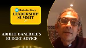 <p>Abhijit Banerjee, Nobel laureate and eminent economist, revealed what he would like to see in India's Union Budget, set to be presented in February 2021 amid the devastation caused by the Covid-19 pandemic. Speaking on Day 7 of the Hindustan Times Leadership Summit 2020, Banerjee said that the government must make announcements with high visibility, like infrastructure projects. The Ford Foundation International Professor of Economics at the Massachusetts of Technology said that measures like bank bail-outs, although important, fail to 'excite' people. Watch the full video for more.</p> <p>Abhijit Banerjee, Nobel laureate and eminent economist, revealed what he would like to see in India's Union Budget, set to be presented in February 2021 amid the devastation caused by the Covid-19 pandemic. Speaking on Day 7 of the Hindustan Times Leadership Summit 2020, Banerjee said that the government must make announcements with high visibility, like infrastructure projects. The Ford Foundation International Professor of Economics at the Massachusetts of Technology said that measures like bank bail-outs, although important, fail to 'excite' people. Watch the full video for more.</p>