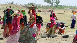 Rajasthan and West Bengal did well by keeping the unmet demand under the MGNREGA lower than the national average.(PTI Photo) Rajasthan and West Bengal did well by keeping the unmet demand under the MGNREGA lower than the national average.(PTI Photo)