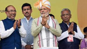 N Biren Singh cited Prime Minister Narendra Modi’s assurance to assuage farmers’ concerns over the MSP regime. )(PTI Photo) N Biren Singh cited Prime Minister Narendra Modi’s assurance to assuage farmers’ concerns over the MSP regime. )(PTI Photo)