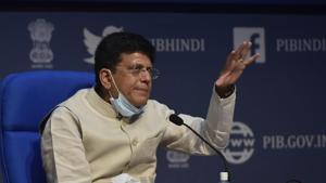 Union minister of commerce and industry Piyush Goyal said on Saturday that the ecosystem of startups in the country is encouraging innovation, promoting and strengthening new young entrepreneurs(Vipin Kumar/HT PHOTO) Union minister of commerce and industry Piyush Goyal said on Saturday that the ecosystem of startups in the country is encouraging innovation, promoting and strengthening new young entrepreneurs(Vipin Kumar/HT PHOTO)
