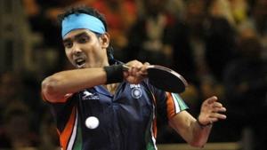File image of Sharath Kamal.(PTI) File image of Sharath Kamal.(PTI)