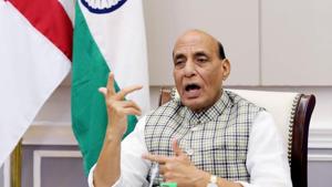 Defence minister Rajnath Singh hailed agriculture as “mother sector” and also underlined that the Modi government is always open to discussion and dialogue with the farmers.(ANI) Defence minister Rajnath Singh hailed agriculture as “mother sector” and also underlined that the Modi government is always open to discussion and dialogue with the farmers.(ANI)
