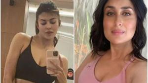 Kareena Kapoor and Jacqueline Fernandez pose for selfies. Kareena Kapoor and Jacqueline Fernandez pose for selfies.