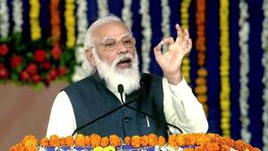 Prime Minister Narendra Modi will attend the inaugural event of ‘Swarnim Vijay Varsh’ programme on Wednesday.(ANI) Prime Minister Narendra Modi will attend the inaugural event of ‘Swarnim Vijay Varsh’ programme on Wednesday.(ANI)