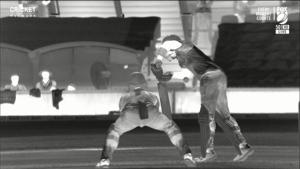 Thermal image of appeal for a catch against Virat Kohli on Day 1 of Adelaide Test against Australia.(Twitter/Cricket.com.au) Thermal image of appeal for a catch against Virat Kohli on Day 1 of Adelaide Test against Australia.(Twitter/Cricket.com.au)