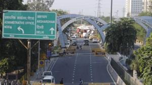After negotiations between the police and protesters’ leaders, the Chilla border was re-opened on December 13(Sunil Ghosh / Hindustan Times) After negotiations between the police and protesters’ leaders, the Chilla border was re-opened on December 13(Sunil Ghosh / Hindustan Times)