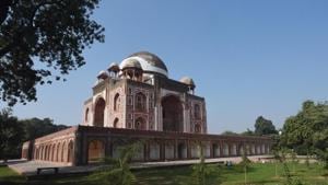 A view of the Tomb of Abdur Rahim Khan-i-Khanan also known as Rahim's Tomb, after the completion of its restoration work, near Nizamuddin, in New Delhi.(Vipin Kumar/HT PHOTO) A view of the Tomb of Abdur Rahim Khan-i-Khanan also known as Rahim's Tomb, after the completion of its restoration work, near Nizamuddin, in New Delhi.(Vipin Kumar/HT PHOTO)