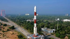 File photo: Polar Satellite Launch Vehicle (PSLV) C-50 ahead of launch of CMS-01 communication satellite on Thursday.(PTI) File photo: Polar Satellite Launch Vehicle (PSLV) C-50 ahead of launch of CMS-01 communication satellite on Thursday.(PTI)