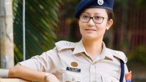 The officer, Thounaojam Brinda, is an additional superintendent, Manipur police. (Photo Sourced) The officer, Thounaojam Brinda, is an additional superintendent, Manipur police. (Photo Sourced)