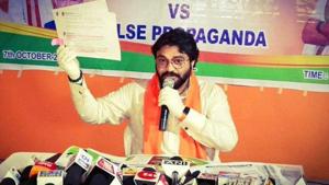 BJP leader Babul Supriyo. (Photo @BJPAsansolOff) BJP leader Babul Supriyo. (Photo @BJPAsansolOff)