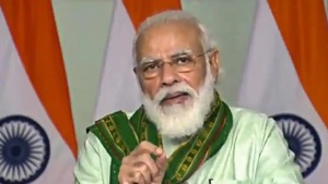 The PM’s address will be telecast live at 2pm across 23,000 villages of the country and at all the district headquarters of Madhya Pradesh, an official said.(PTI image) The PM’s address will be telecast live at 2pm across 23,000 villages of the country and at all the district headquarters of Madhya Pradesh, an official said.(PTI image)