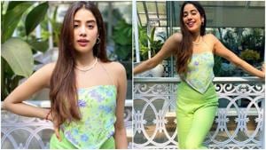 Janhvi Kapoor in summery outfit worth Rs 8k(Instagram/janhvikapoor) Janhvi Kapoor in summery outfit worth Rs 8k(Instagram/janhvikapoor)