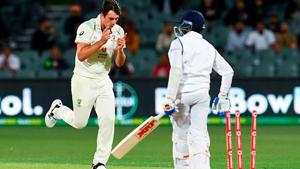 Pat Cummins clean bowls Prithvi Shaw.(Getty Images) Pat Cummins clean bowls Prithvi Shaw.(Getty Images)