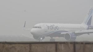 The occupancy rate or load factor of six major Indian airlines was between 66.3% and 77.7% in November, it stated.(Photo by Parwaz Khan / Hindustan Times) The occupancy rate or load factor of six major Indian airlines was between 66.3% and 77.7% in November, it stated.(Photo by Parwaz Khan / Hindustan Times)