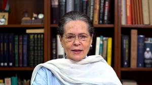 A Congress functionary said the first in-person meeting between the party chief Sonia Gandhi and senior leaders during the Covid-19 pandemic could extend to Sunday as well.(ANI File Photo)