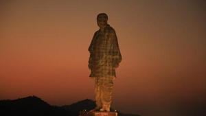 Gujarat, India- October 30, 2018: A view of the memorial to the ‘Iron Man of India’ Sardar Vallabhai Patel which was commissioned in 2018, five years after work began(HT File Photo) Gujarat, India- October 30, 2018: A view of the memorial to the ‘Iron Man of India’ Sardar Vallabhai Patel which was commissioned in 2018, five years after work began(HT File Photo)