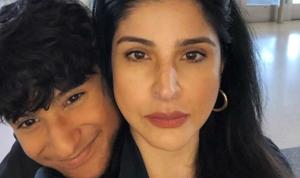 Maheep Kapoor with son Jahaan Kapoor. Maheep Kapoor with son Jahaan Kapoor.