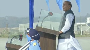 The defence minister was addressing the newly-graduated cadets of Indian Air Force after attending the combined graduation parade at the Airforce Academy in Dundigal during his two-day visit to Telangana.(ANI) The defence minister was addressing the newly-graduated cadets of Indian Air Force after attending the combined graduation parade at the Airforce Academy in Dundigal during his two-day visit to Telangana.(ANI)